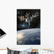 Space Shuttle Docked International Planet Wall Decal