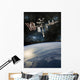 Space Shuttle Docked International Planet Wall Decal