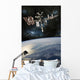 Space Shuttle Docked International Planet Wall Decal