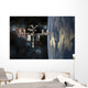 Space Shuttle Docked International Planet Right Wall Decal