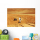 Lone Astronaut Looks up Wall Decal