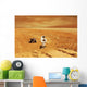 Lone Astronaut Looks up Wall Decal