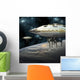 Fleet Massive Spaceships over Planet Wall Decal