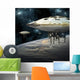 Fleet Massive Spaceships over Planet Wall Decal