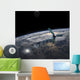 Satellite Firing Energy Weapon Moon Wall Decal
