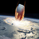 Massive Asteroid Enters Atmosphere Wall Decal