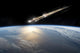 Meteor Streaks towards Collision Wide View Wall Decal