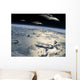 Small Fleet Flying Saucers Wall Decal