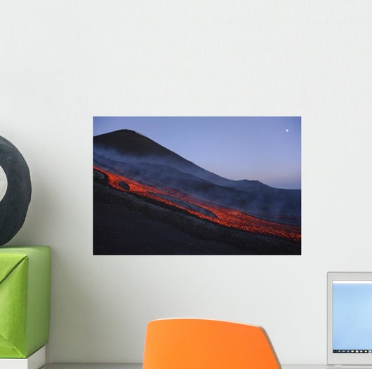 Mount Etna Lava Flow Wall Decal Design 4