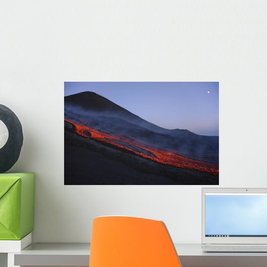 Mount Etna Lava Flow Wall Decal Design 4