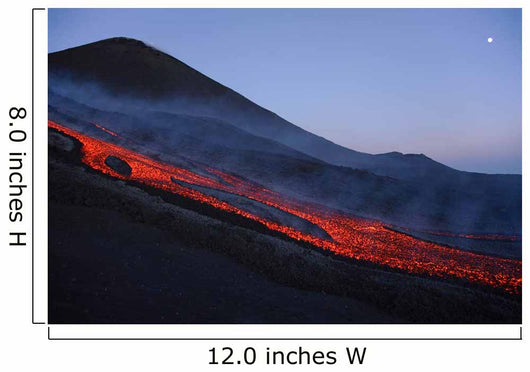 Mount Etna Lava Flow Wall Decal Design 4