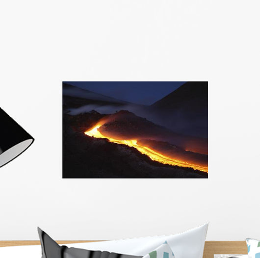 Mount Etna Lava Flow Wall Decal Design 3