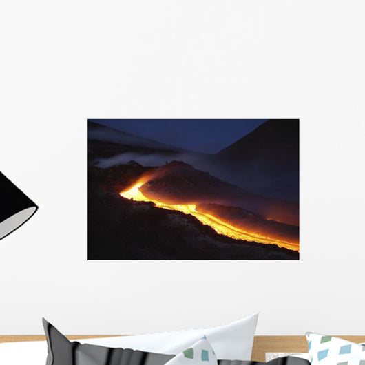Mount Etna Lava Flow Wall Decal Design 3