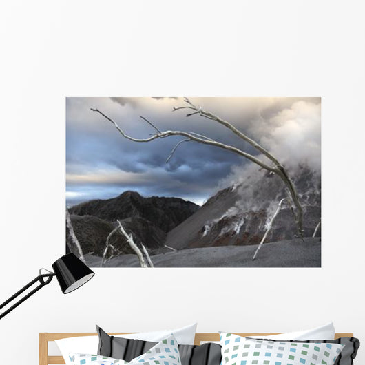 Chaiten Eruption Steaming Dome Wall Decal