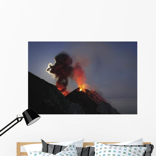 Stromboli Eruption Aeolian Islands Wall Decal Design 8