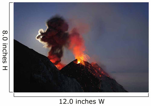 Stromboli Eruption Aeolian Islands Wall Decal Design 8