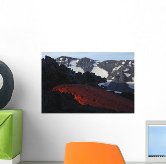 Mount Etna Lava Flow Wall Decal Design 1