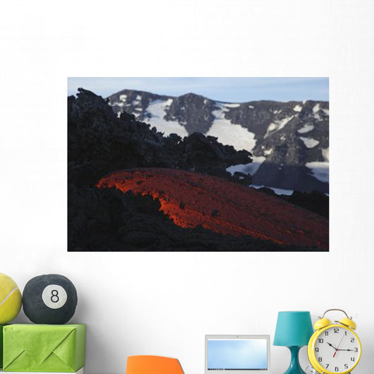 Mount Etna Lava Flow Wall Decal Design 1