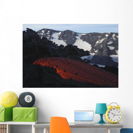 Mount Etna Lava Flow Wall Decal Design 1