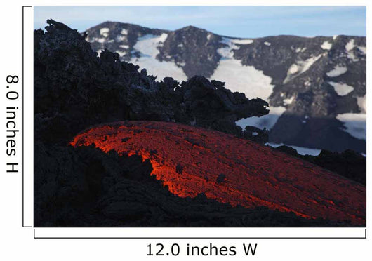 Mount Etna Lava Flow Wall Decal Design 1