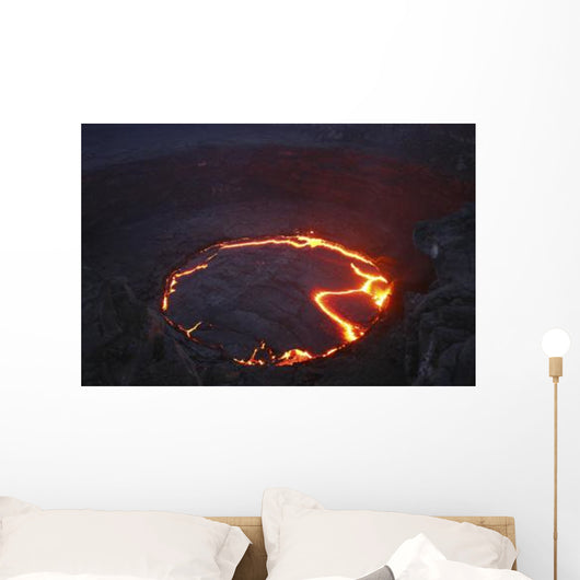 Erta Ale Lava Lake Wall Decal Design 3