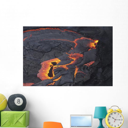 Erta Ale Lava Lake Wall Decal Design 2