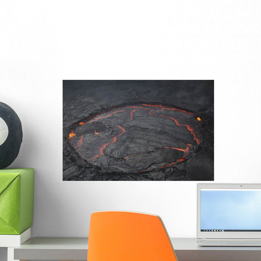 Erta Ale Lava Lake Wall Decal Design 1