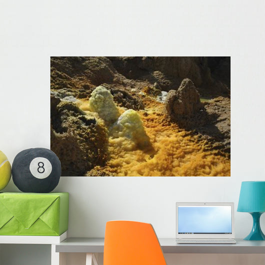Dallol Geothermal Area Danakil Wall Decal Design 5