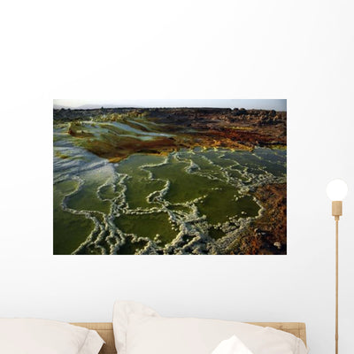 Dallol Geothermal Area Danakil Wall Decal Design 1 shown on a wall