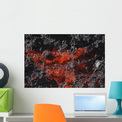 Pacaya Lava Flow Guatemala Wall Decal shown on a wall