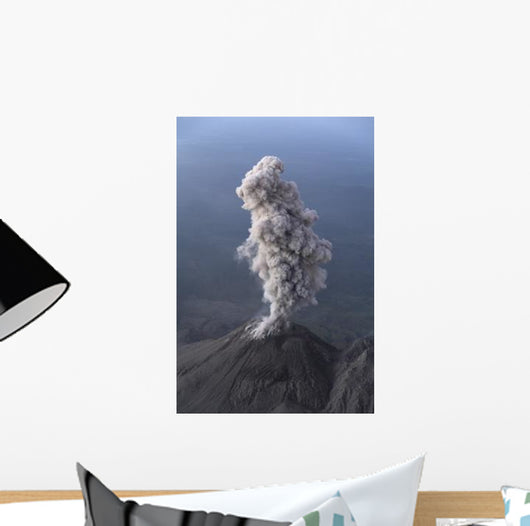 Santiaguito Ash Eruption Guatemala Wall Decal Design 2