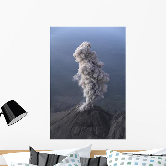 Santiaguito Ash Eruption Guatemala Wall Decal Design 2