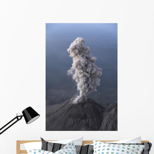 Santiaguito Ash Eruption Guatemala Wall Decal Design 2
