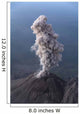 Santiaguito Ash Eruption Guatemala Wall Decal Design 2