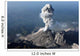 Santiaguito Ash Eruption Guatemala Wall Decal Design 1