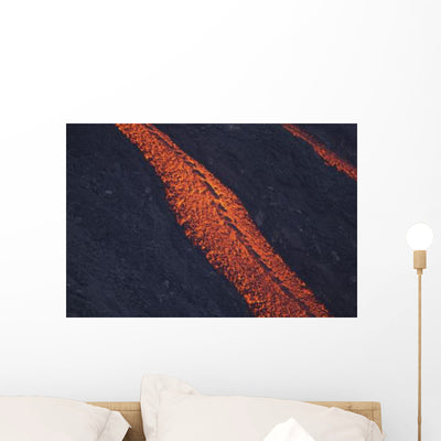 Stromboli Lava Flow Aeolian Wall Decal shown on a wall