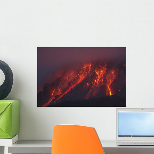 Soufriere Hills Eruption Montserrat Wall Decal Design 4