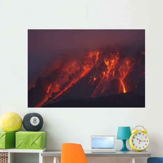 Soufriere Hills Eruption Montserrat Wall Decal Design 4