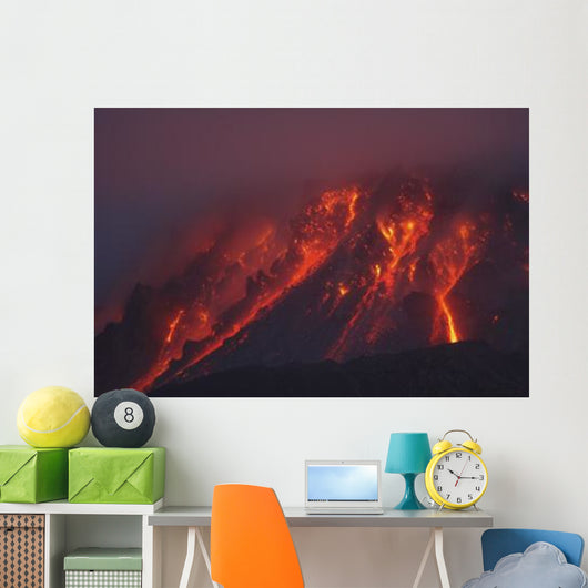 Soufriere Hills Eruption Montserrat Wall Decal Design 4