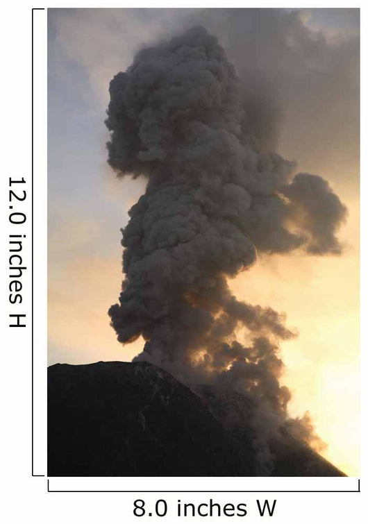 Santiaguito Eruption Guatemala Wall Decal Design 1