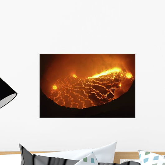 Nyiragongo Lava Lake Goma Wall Decal