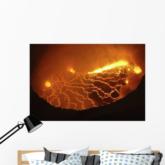 Nyiragongo Lava Lake Goma Wall Decal