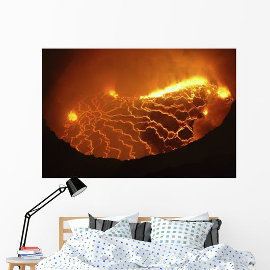 Nyiragongo Lava Lake Goma Wall Decal