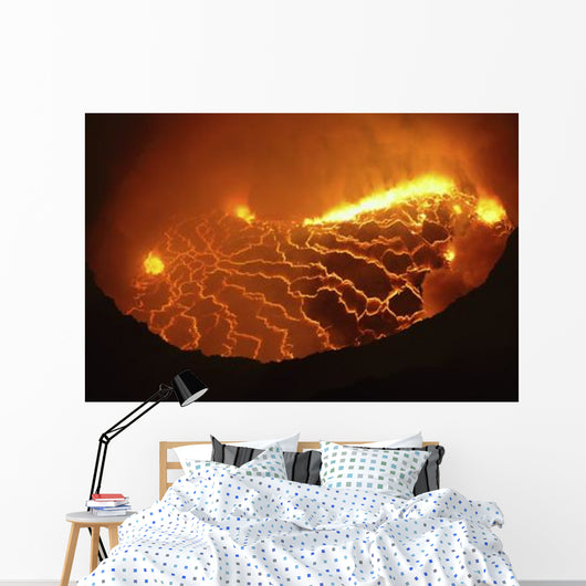 Nyiragongo Lava Lake Goma Wall Decal