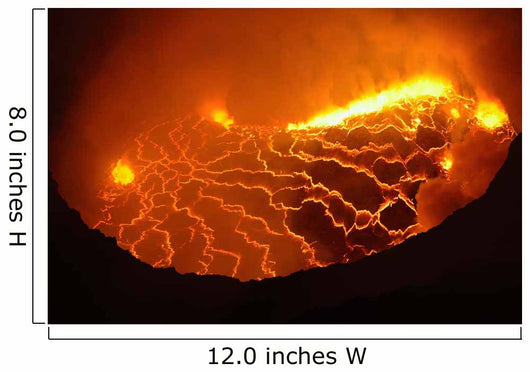 Nyiragongo Lava Lake Goma Wall Decal