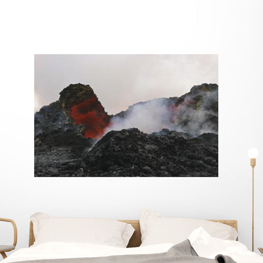 Skylight with Lava Reflection Wall Decal