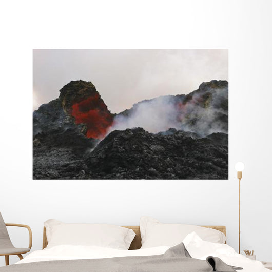 Skylight with Lava Reflection Wall Decal