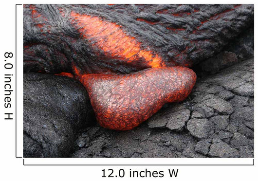 Kilauea Pahoehoe Lava Flow Wall Decal Design 4