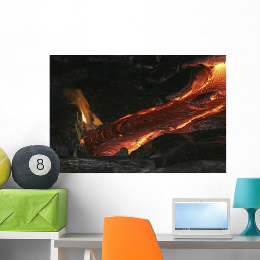Kilauea Pahoehoe Lava Flow Wall Decal Design 2