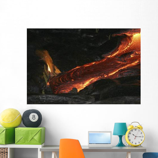Kilauea Pahoehoe Lava Flow Wall Decal Design 2